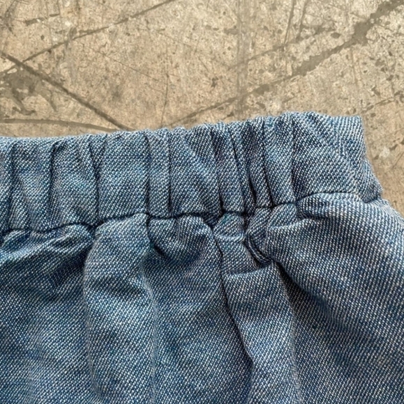 Disney Minnie Mouse Patch Denim Chambray Skirt Skort Girl's Large 10-12 EUC - Picture 6 of 10